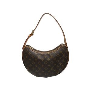 LOUIS VUITTON Croissant One Shoulder Hobo bag Monogram leather brown